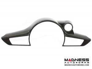 Alfa Romeo Giulia Steering Wheel Trim - Carbon Fiber - Center Trim Piece - QV Model Alfa Romeo Giulia Steering Wheel Trim - Carbon Fiber - Center Trim Piece - QV Model